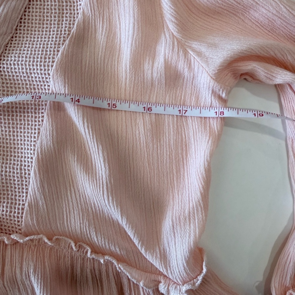 Dex Babydoll Ethereal Y2K Top Size Medium Boho Victorian Romantic Milkmaid - Picture 6 of 9